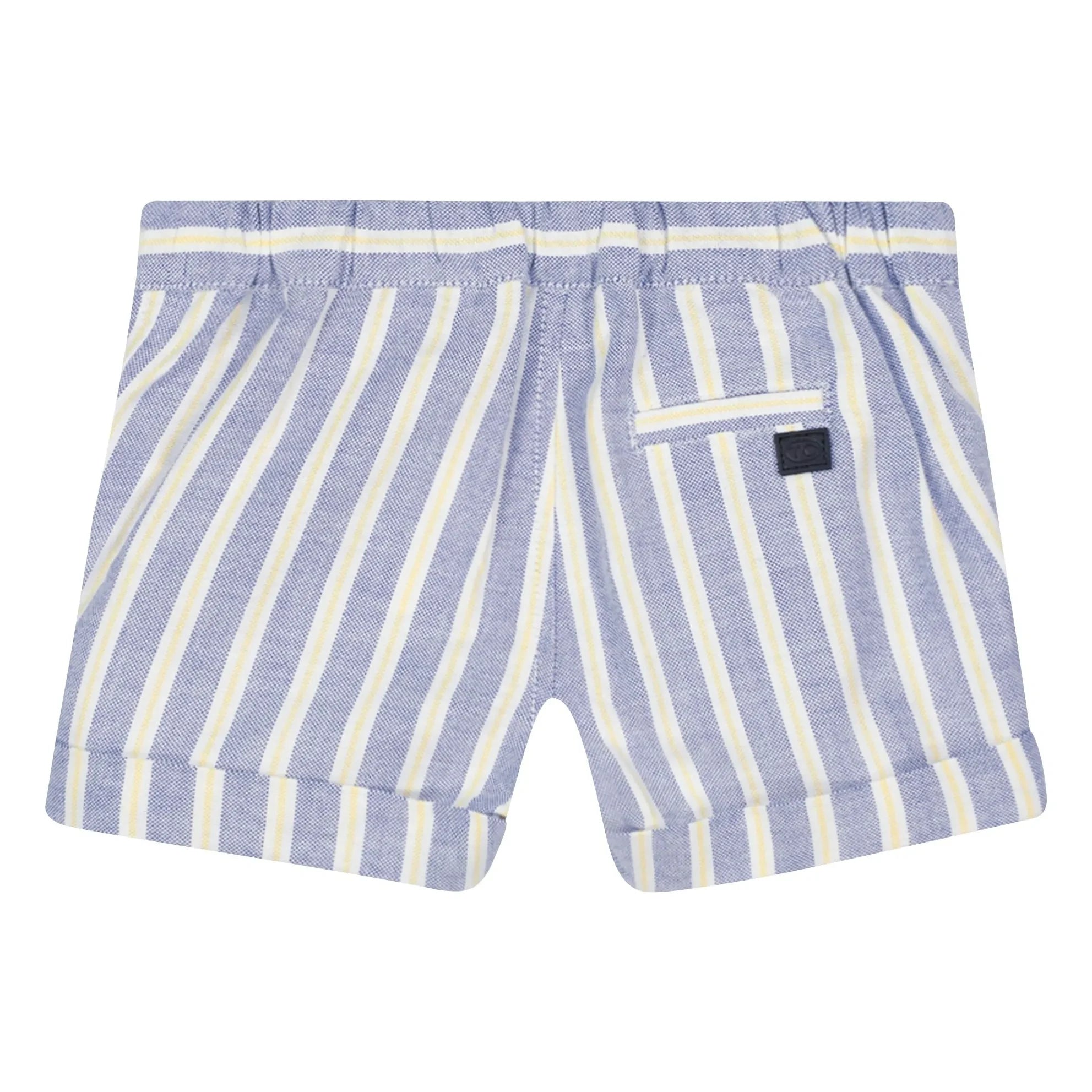 Tartine et Chocolat - Pantalón Corto con Rayas para Bebé | Azul índigo