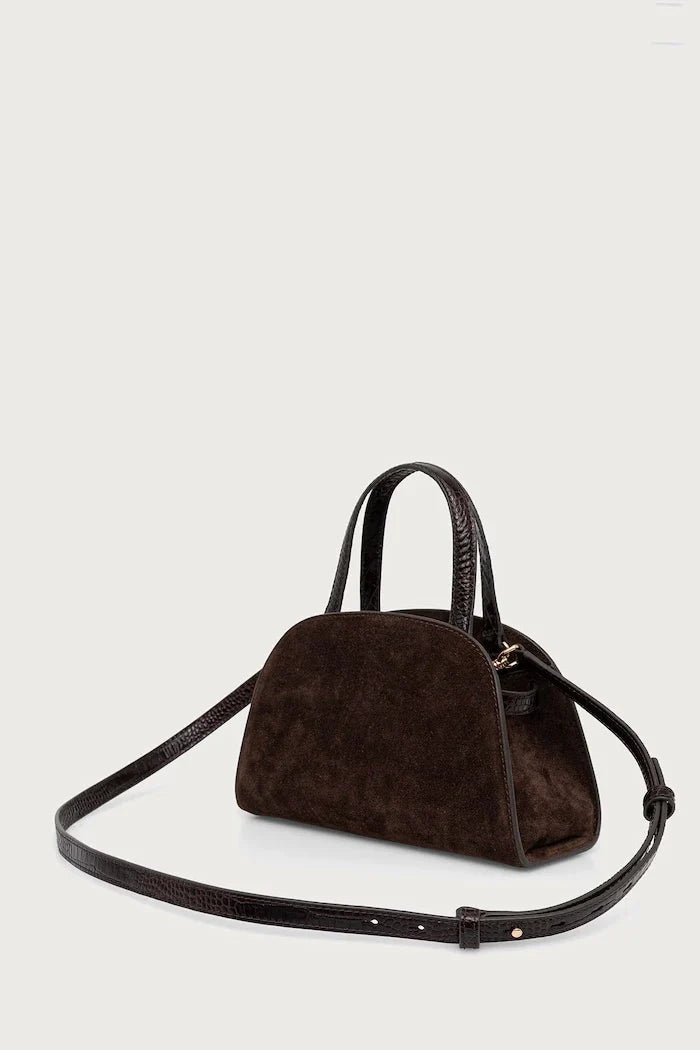 Bolso tote de ante Tory Burch Romy Small Bauletto para mujer