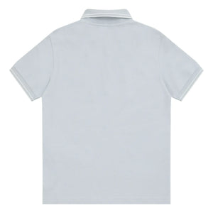 Stone Island - Logo Polo Azul Claro