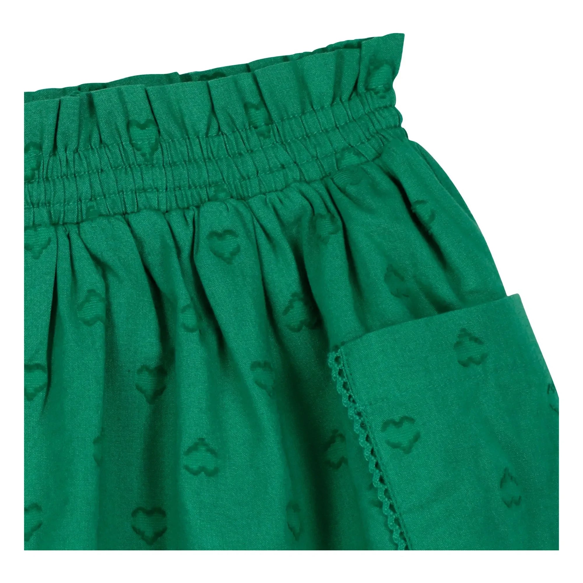 Bonton - Novis Mini Hearts Pantalones Cortos | Verde esmeralda