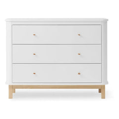 Oliver Furniture - Cómoda de 3 cajones de madera de roble | Roble