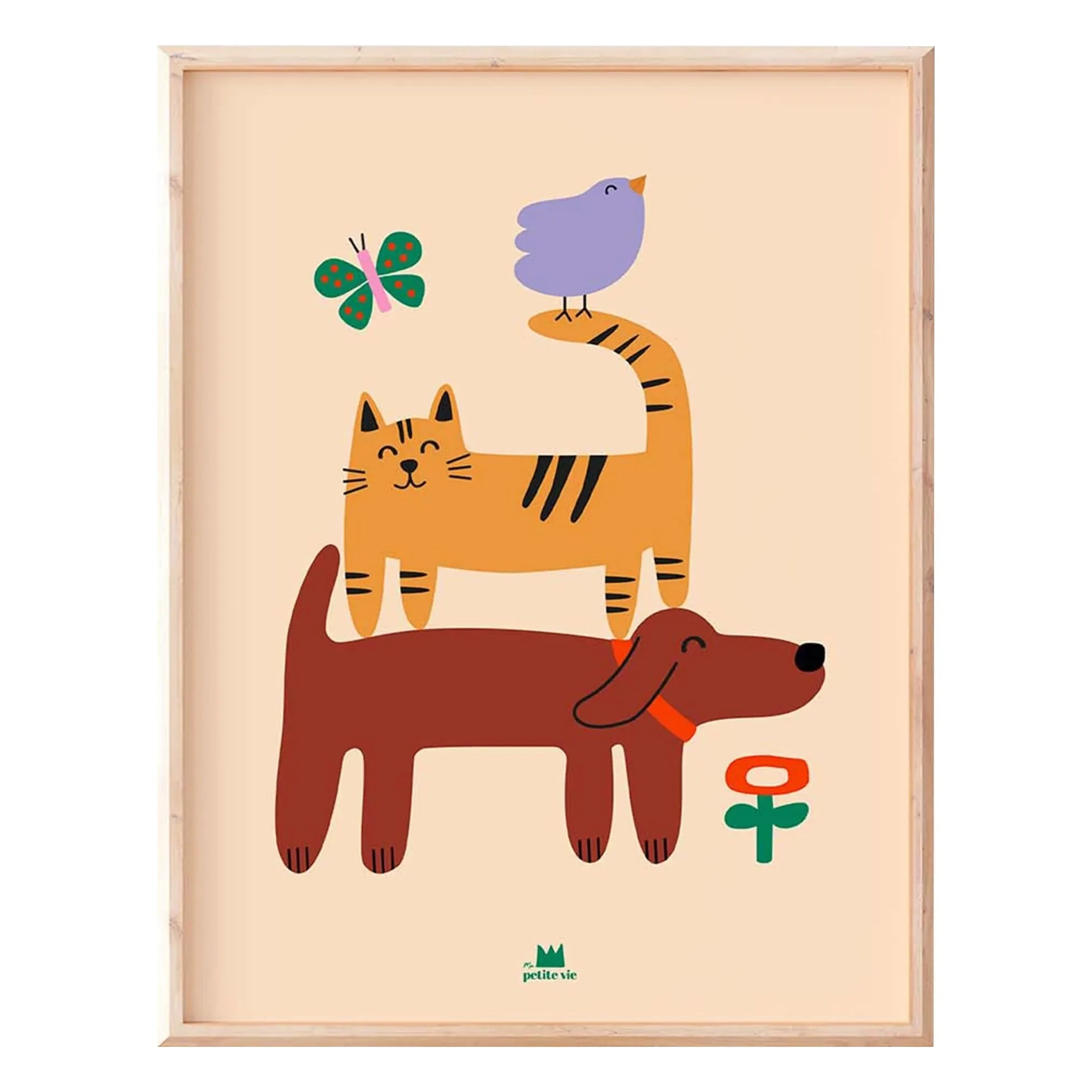 Ma petite vie - Póster de Perro, Gato y Pájaro | Arena