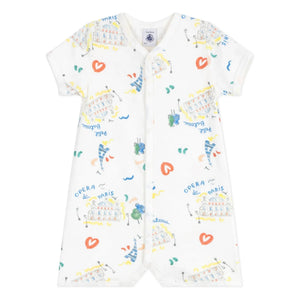 Petit Bateau - Pijama corto Opera | Blanco