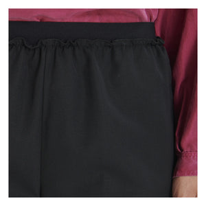 Pomandere - Pantalones de lana elásticos en la cintura | Negro