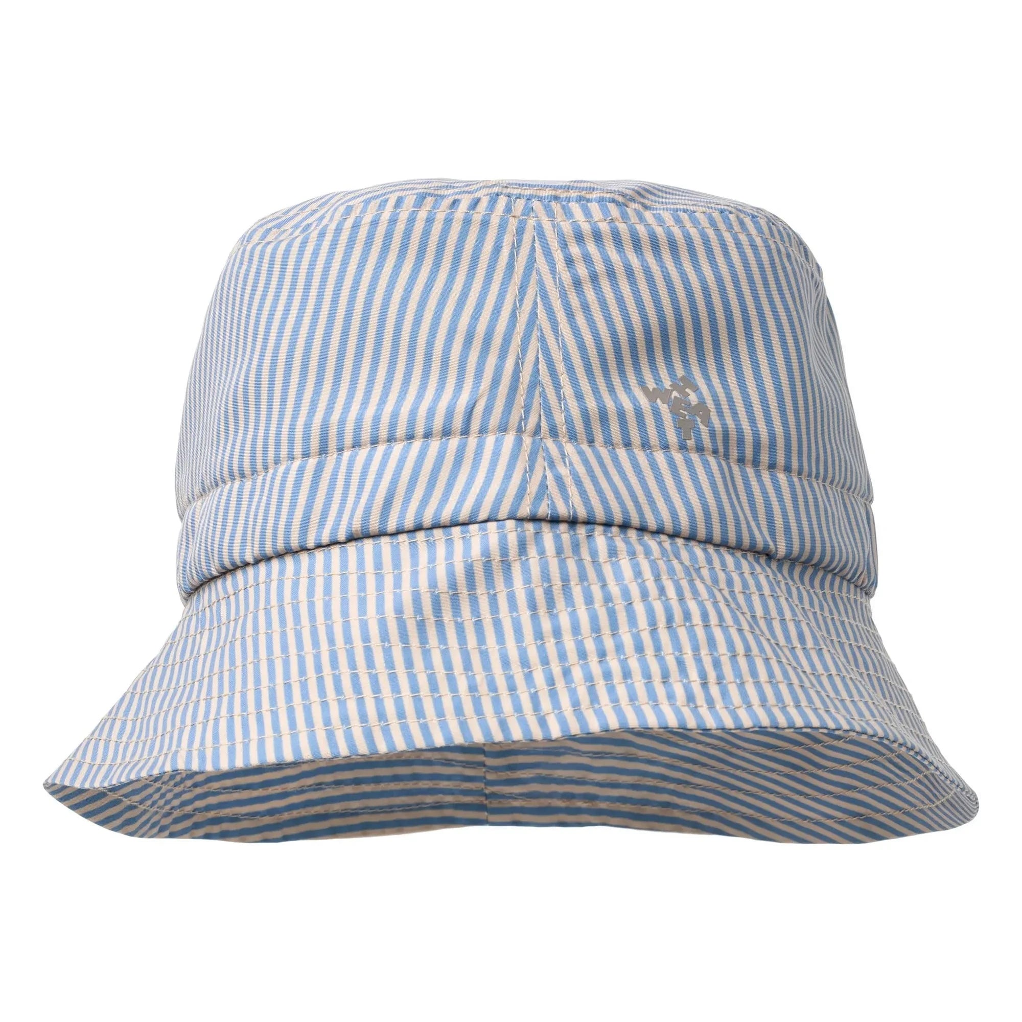 Trigo - Sombrero de pescador de fibra reciclada a rayas Tilo | Azul