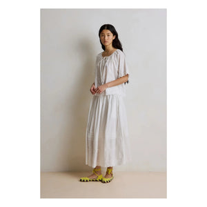 Hod - Blusa bordada con jade | Blanco