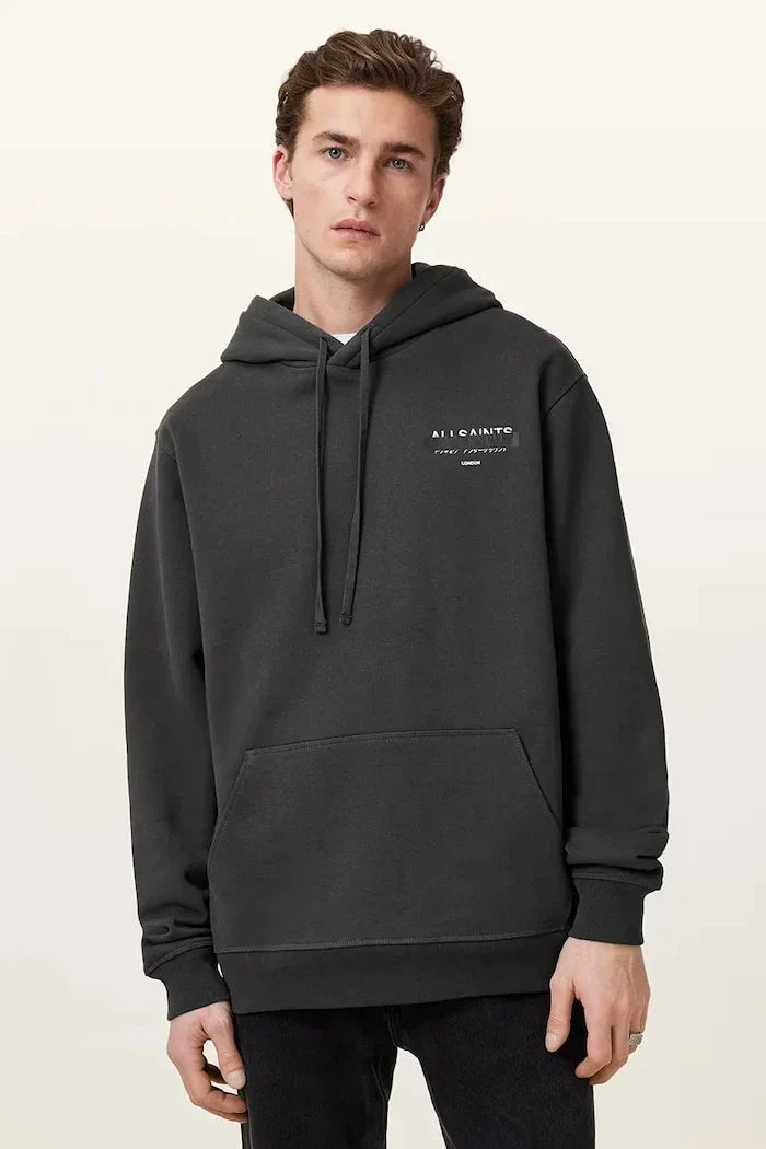 Sudadera AllSaints de algodón rojo
