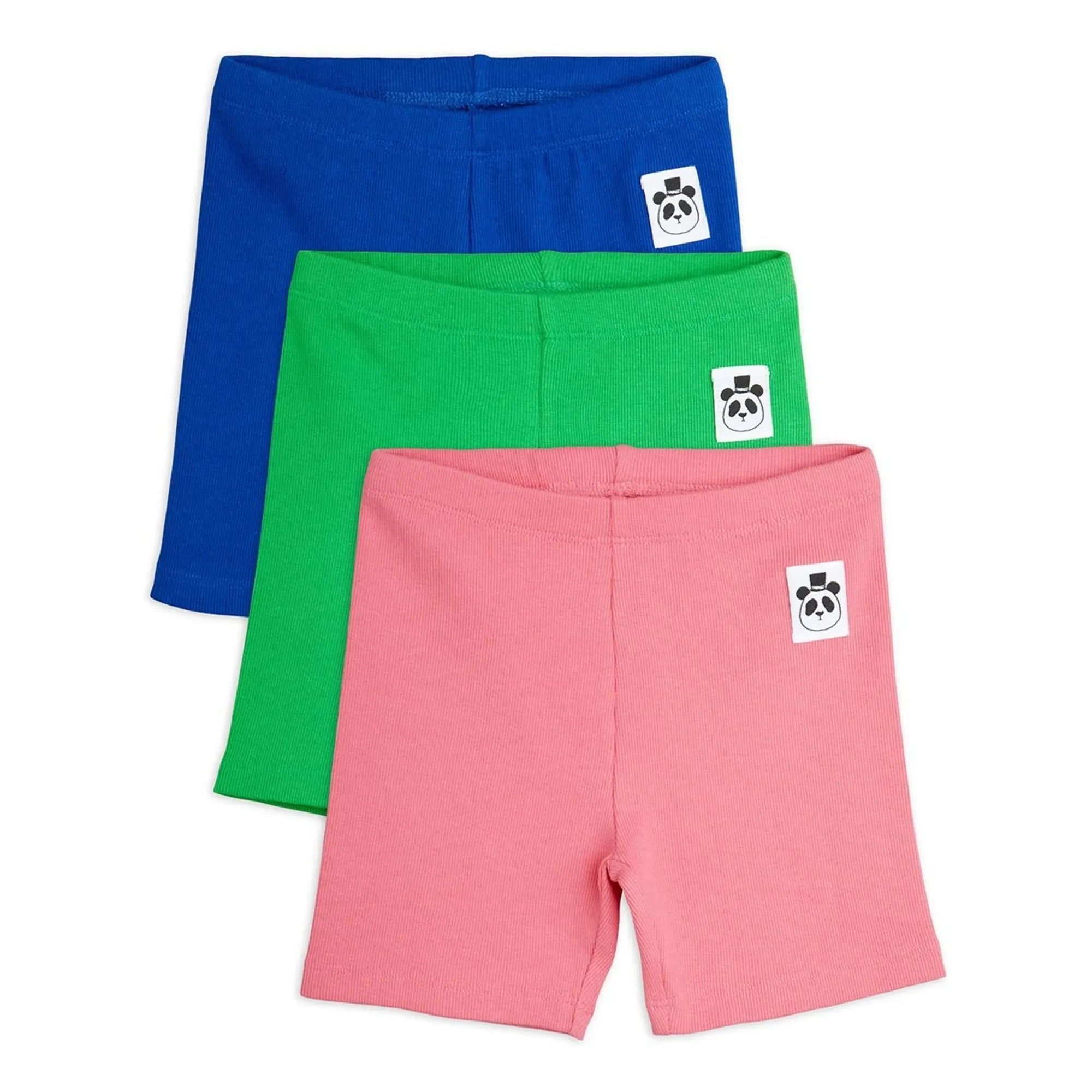 Mini Rodini - Lote de 3 pantalones cortos de ciclista de algodón orgánico | Rosa