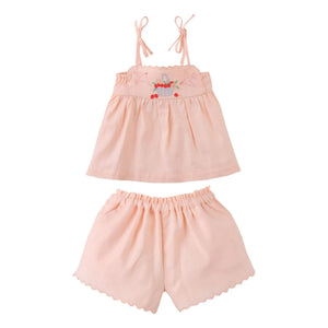 Gingersnaps - Top y Conjunto de Shorts de Lino Hinata | Melocotón