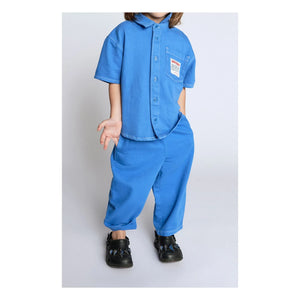American Vintage - Pantalón vaquero de algodón orgánico Pusway | Azul