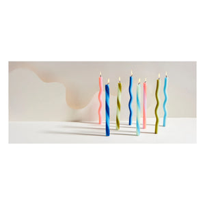 Lex Pott - Velas Wiggle - Set de 2 | Naranja