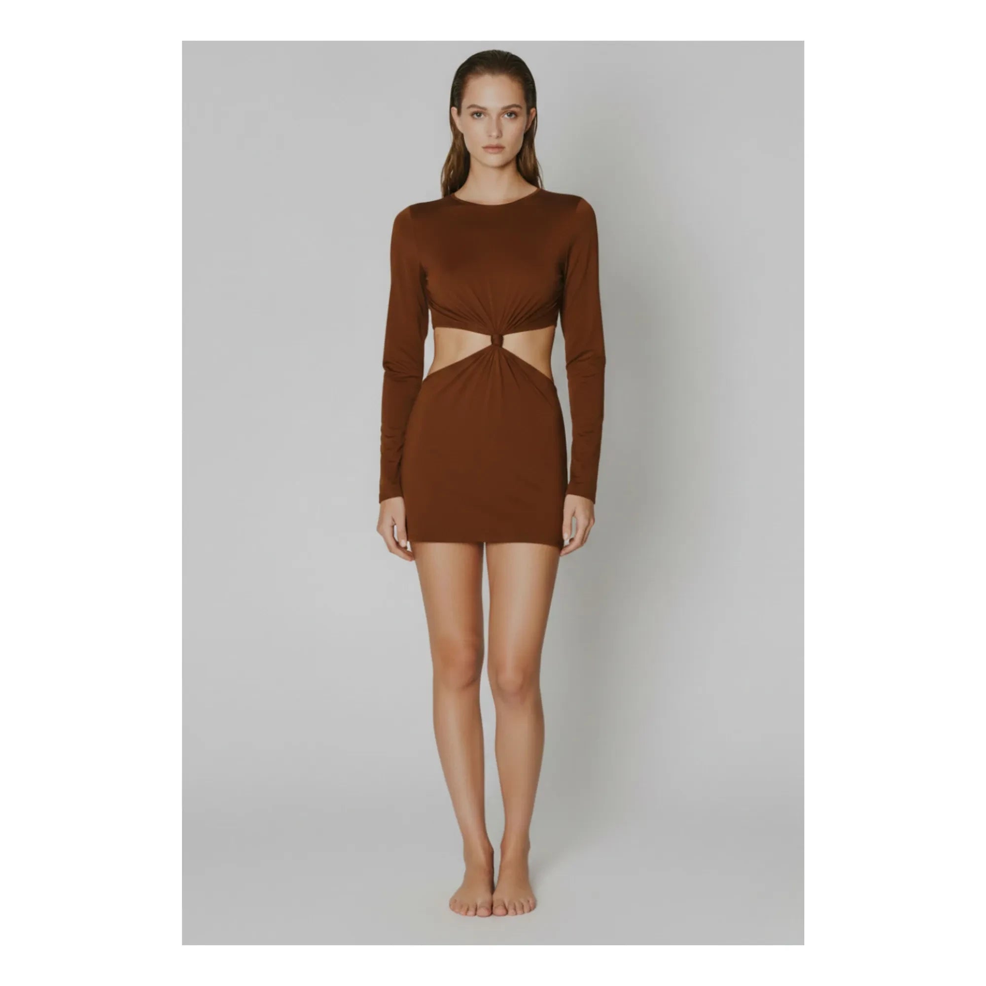 Vanessa Sposi - Vestido The Loop con Aberturas | Chocolate
