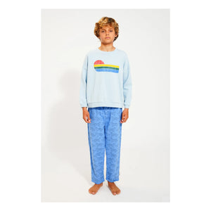 Piupiuchick - Sudadera de algodón orgánico Eighties | Azul claro