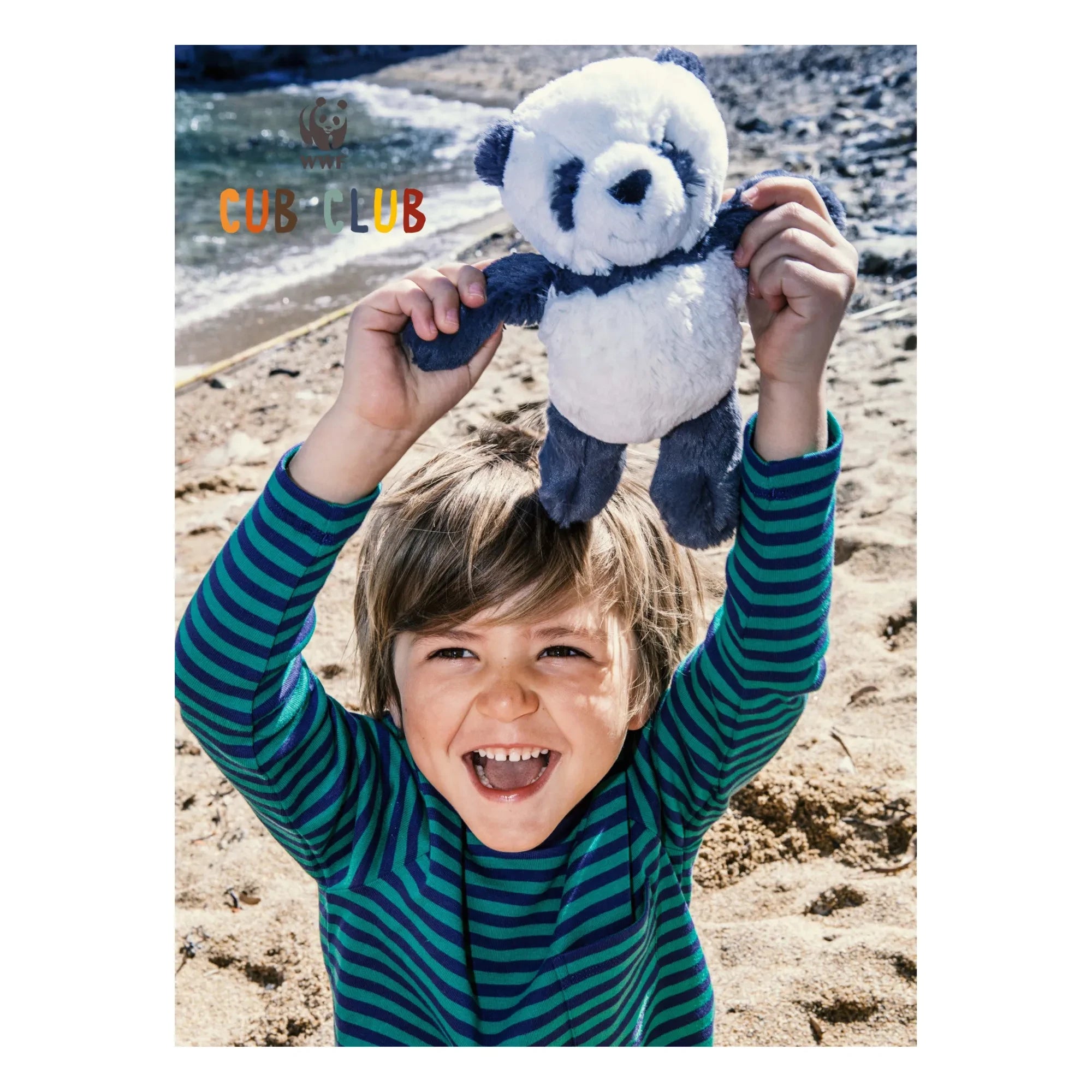Bon Ton Toys - Peluche de panda Panu | Blanco/negro