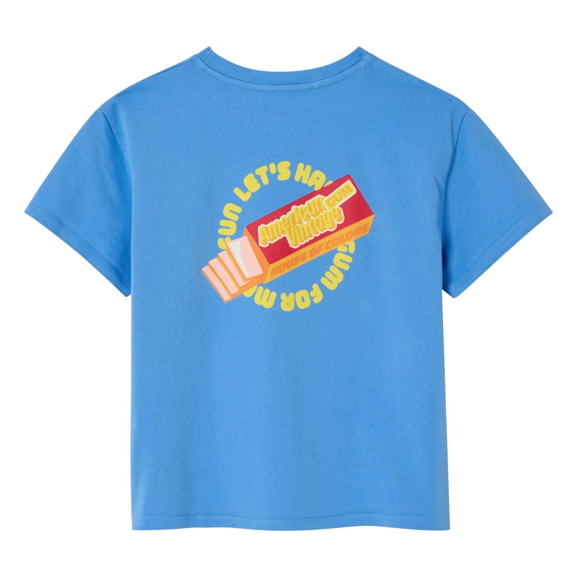 American Vintage - Camiseta Bubble Gum Fizvalley | Azul