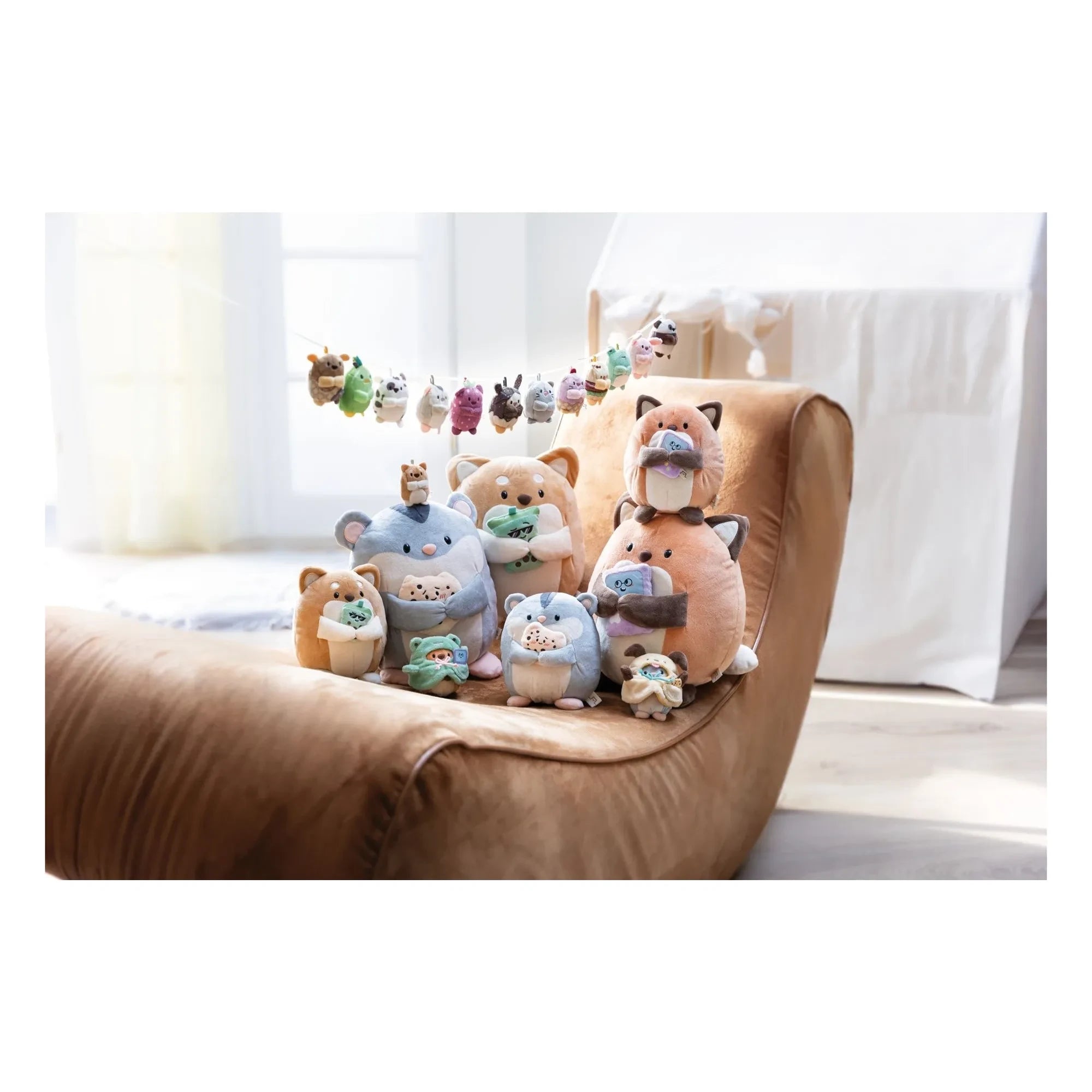 Nici - Peluche hámster Shai con disfraz de perro | Beige