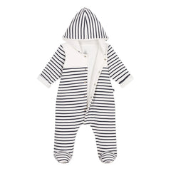 Petit Bateau - Manta piloto de algodón orgánico | Azul marino