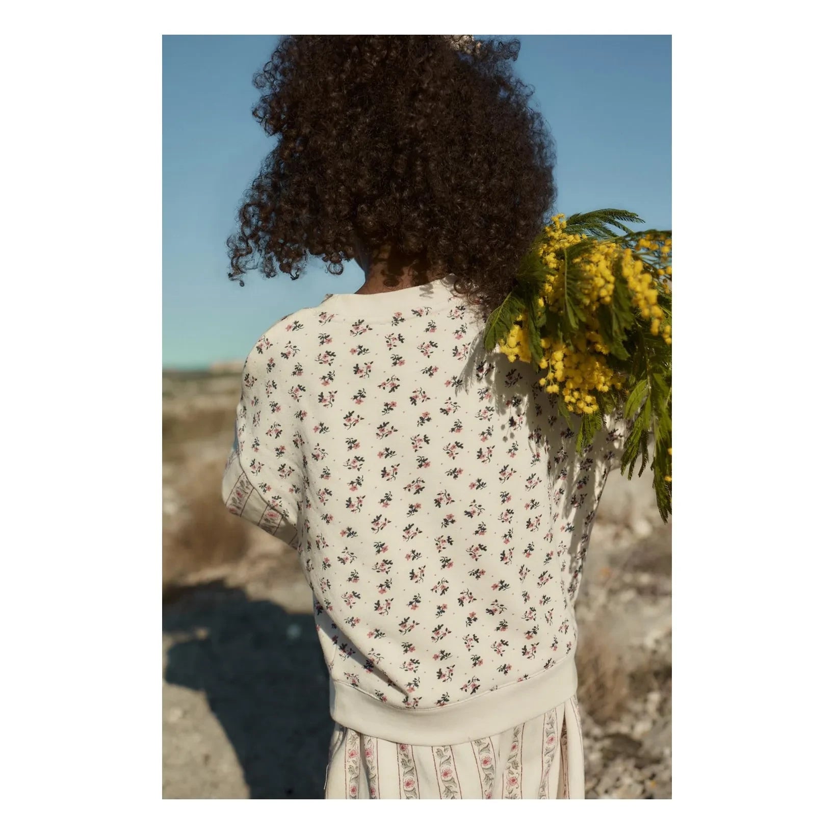 Louise Misha - Rosalia organik pamuklu sweatshirt | Krem