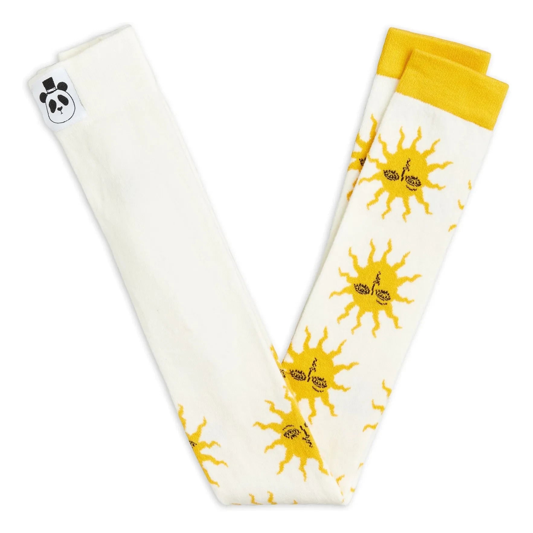 Mini Rodini - Leggings de algodón orgánico Sun | Crudo