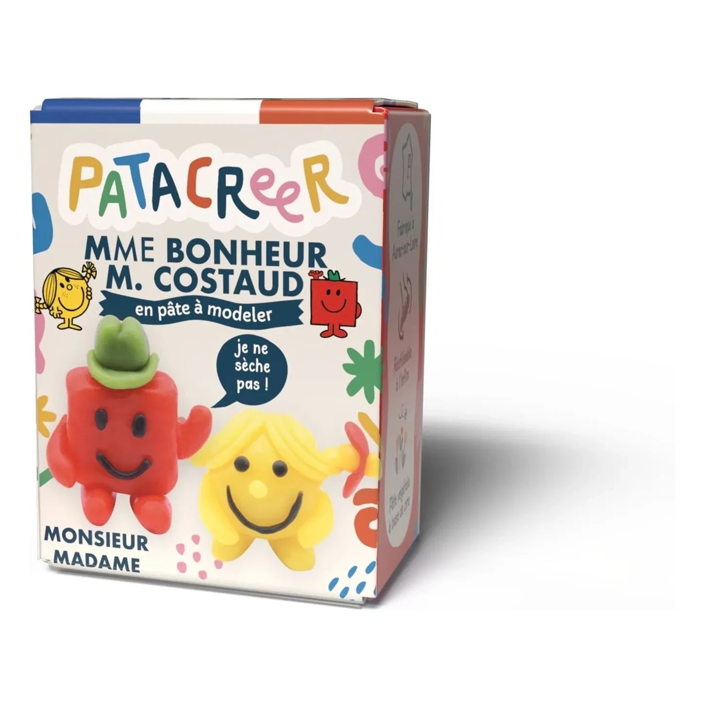 Patacréer - Arcilla de modelar para Madame Bonheur y Monsieur Costaud