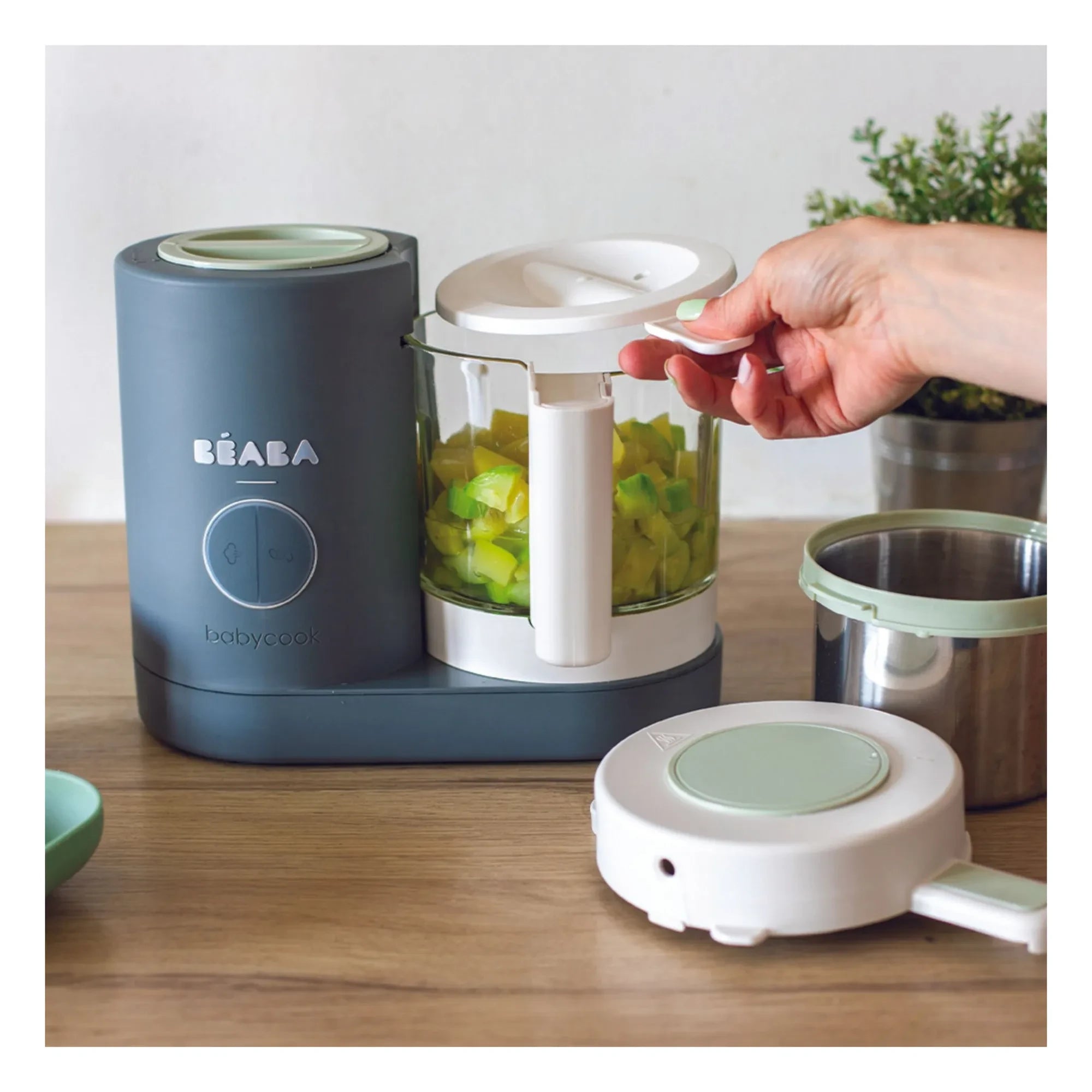 Béaba - Robot de cocina 4 en 1 BabyCook Neo | Gris