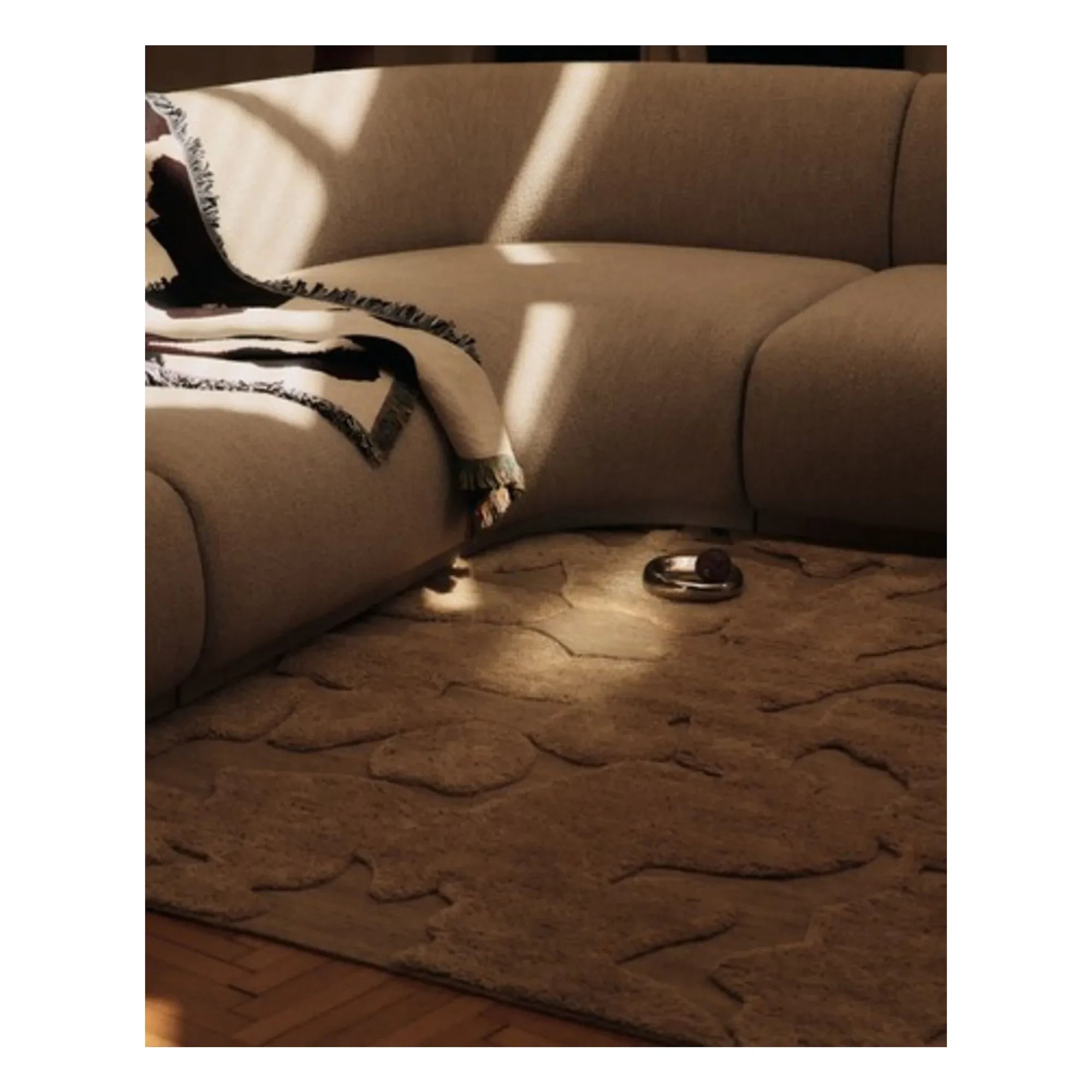 Ferm Living - Alfombra de lana Cilla | Rosa