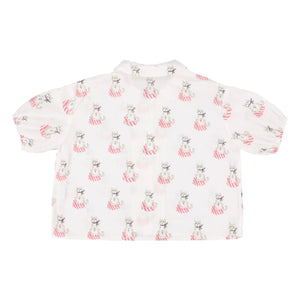 Morley - Blusa Xanon Cats | Blanco