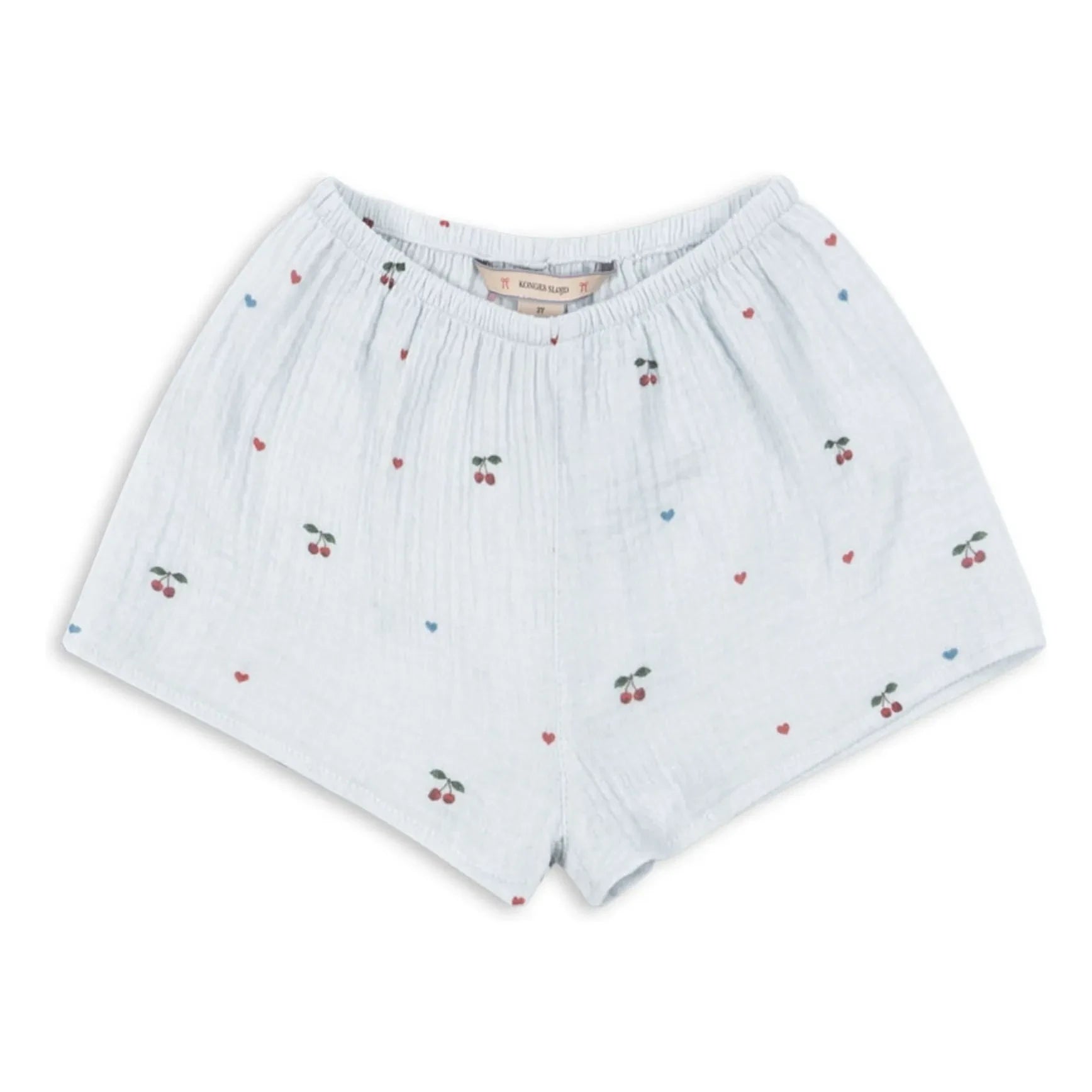 Konges Sløjd - Pantalón corto de algodón orgánico azul pálido | Coconut Cherry