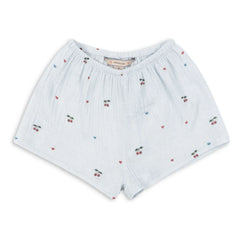 Konges Sløjd - Pantalón corto de algodón orgánico azul pálido | Coconut Cherry