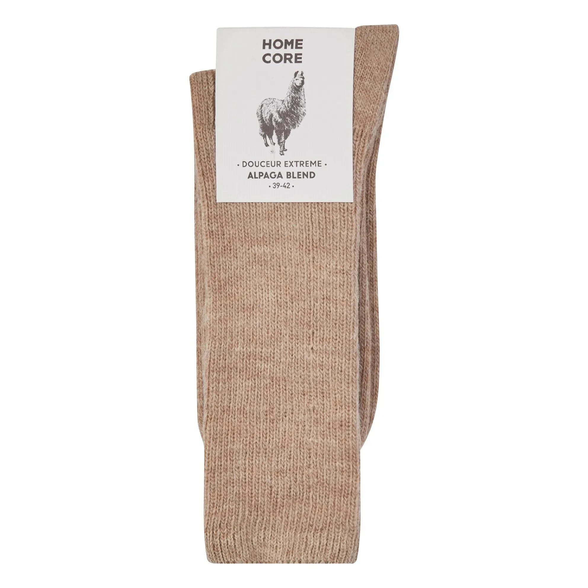 Homecore - Calcetines Alpaca Earth | Marrón claro