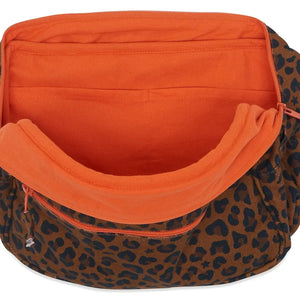 Bonton - Leopar Desenli Portföy | Kahverengi