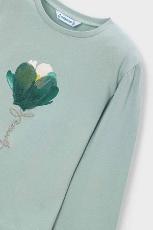 Blusa de manga larga de algodón para niños Mayoral