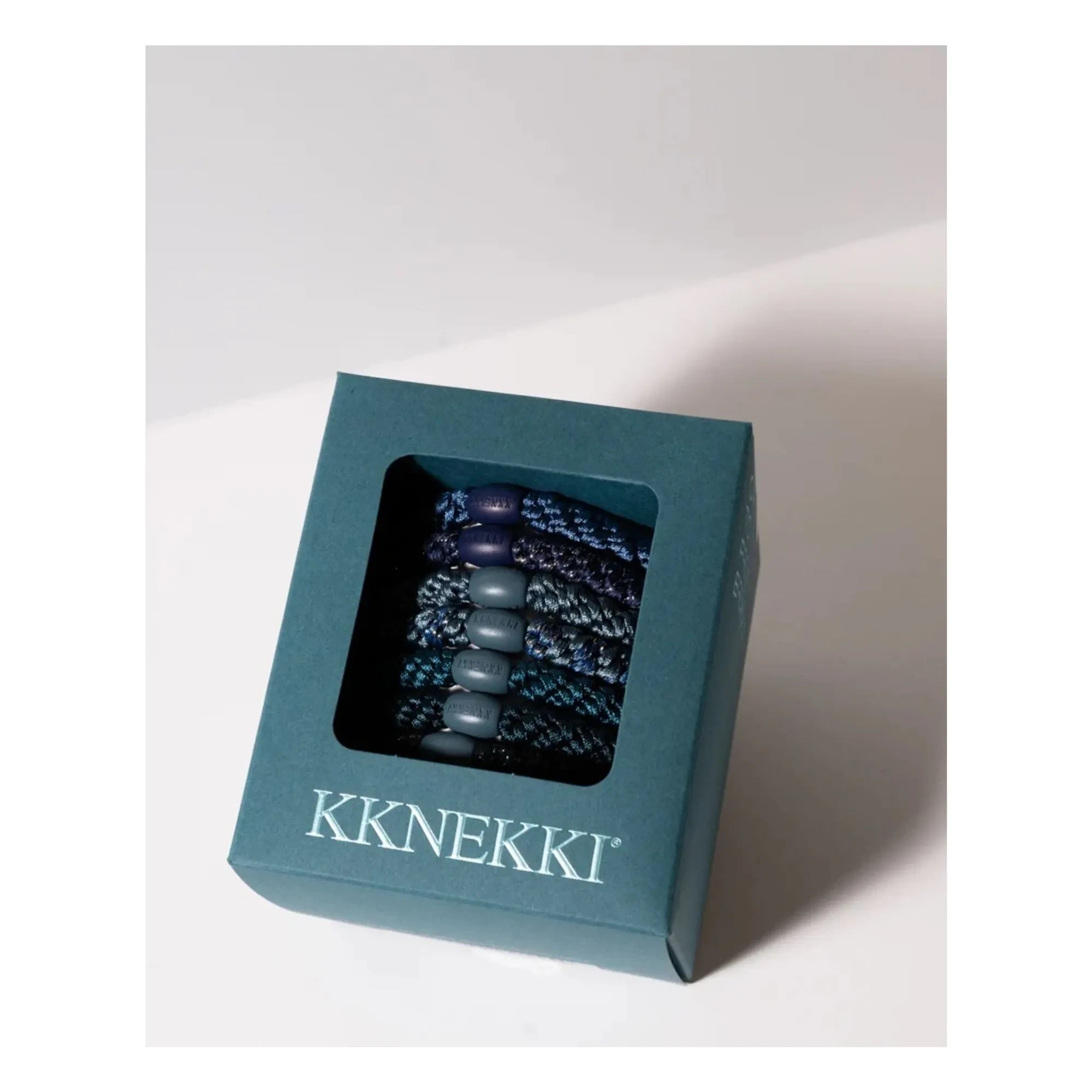 Bon Dep - Juego de gomas para el pelo Kknekki Arctic Edition de 8 unidades | Azul hielo