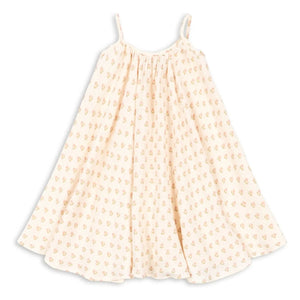 Konges Sløjd - Vestido sin tirantes de algodón orgánico coco | Rosa claro
