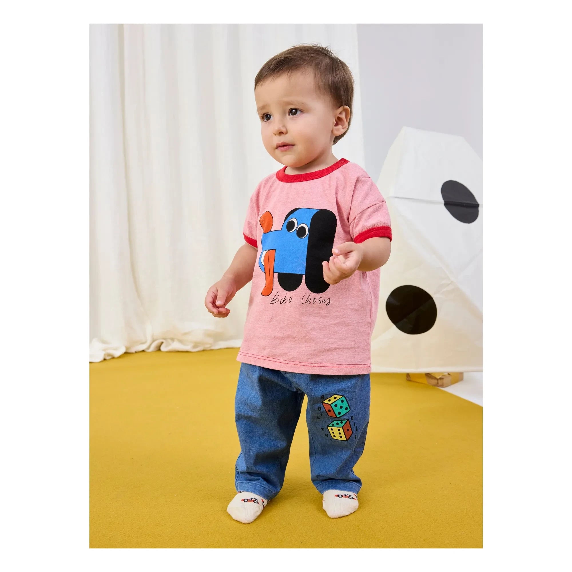 Bobo Choses - Set de 2 pares de calcetines de coche de algodón orgánico | Beige