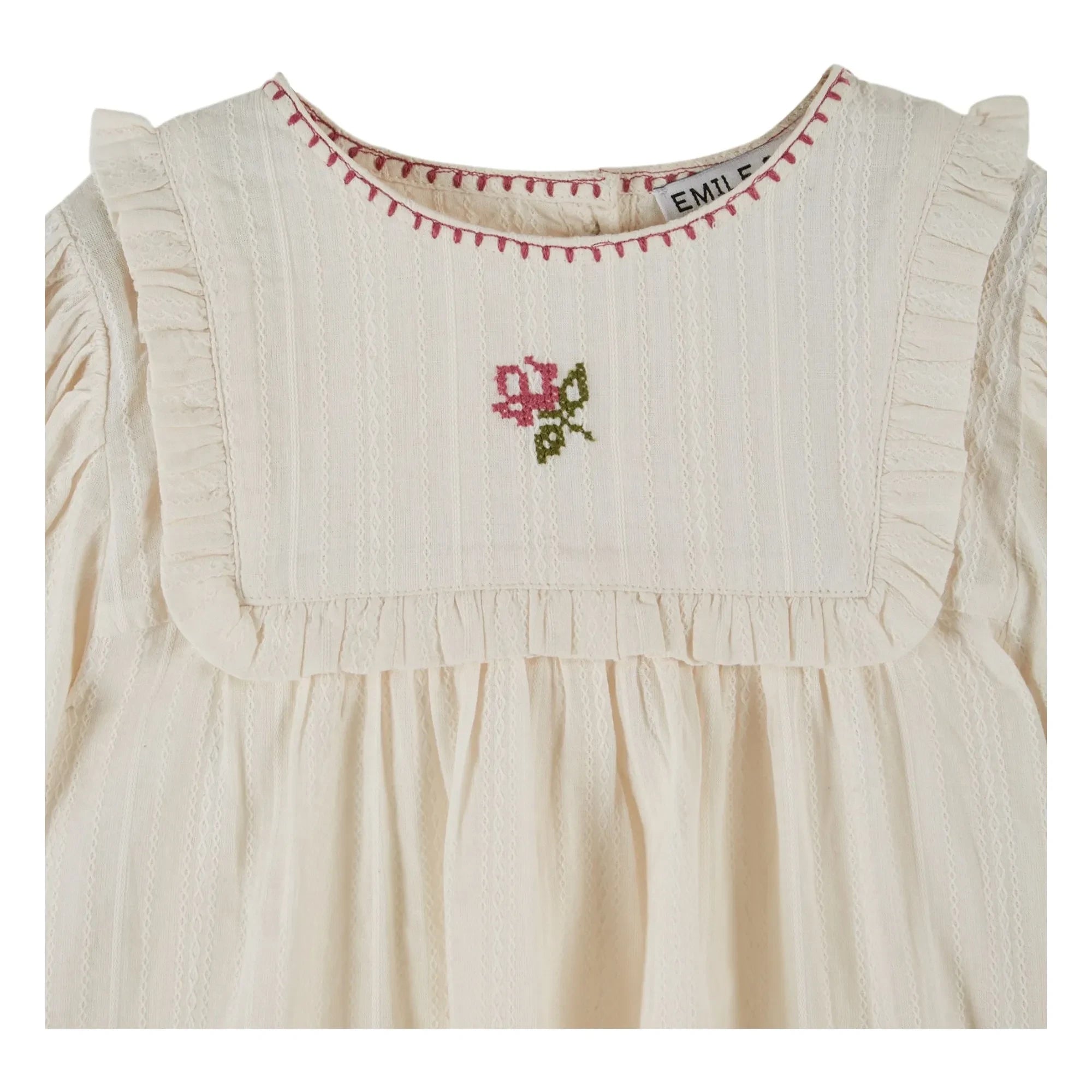 Emile et Ida - Blusa bordada | Crema