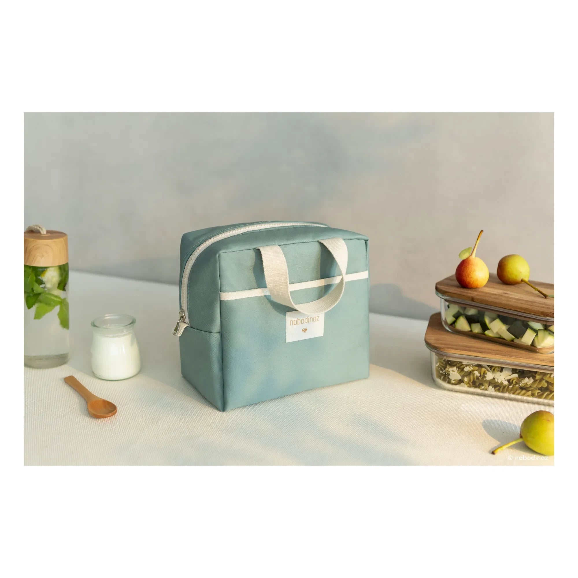 Nobodinoz - Bolsa Isotérmica para Almuerzo Sunshine | Verde Edén