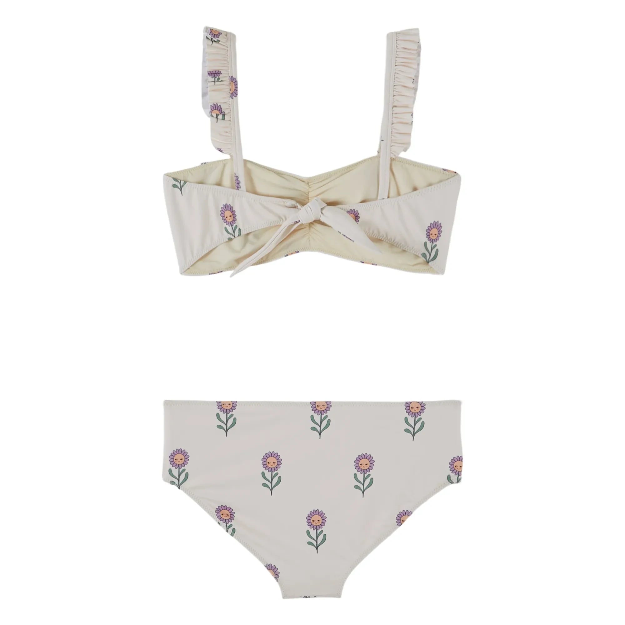 Emile et Ida - Bañador con diadema y estampado floral | Crema