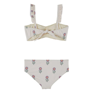 Emile et Ida - Bañador con diadema y estampado floral | Crema