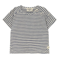 Cozmo - Camiseta de bebé con rayas | Azul marino