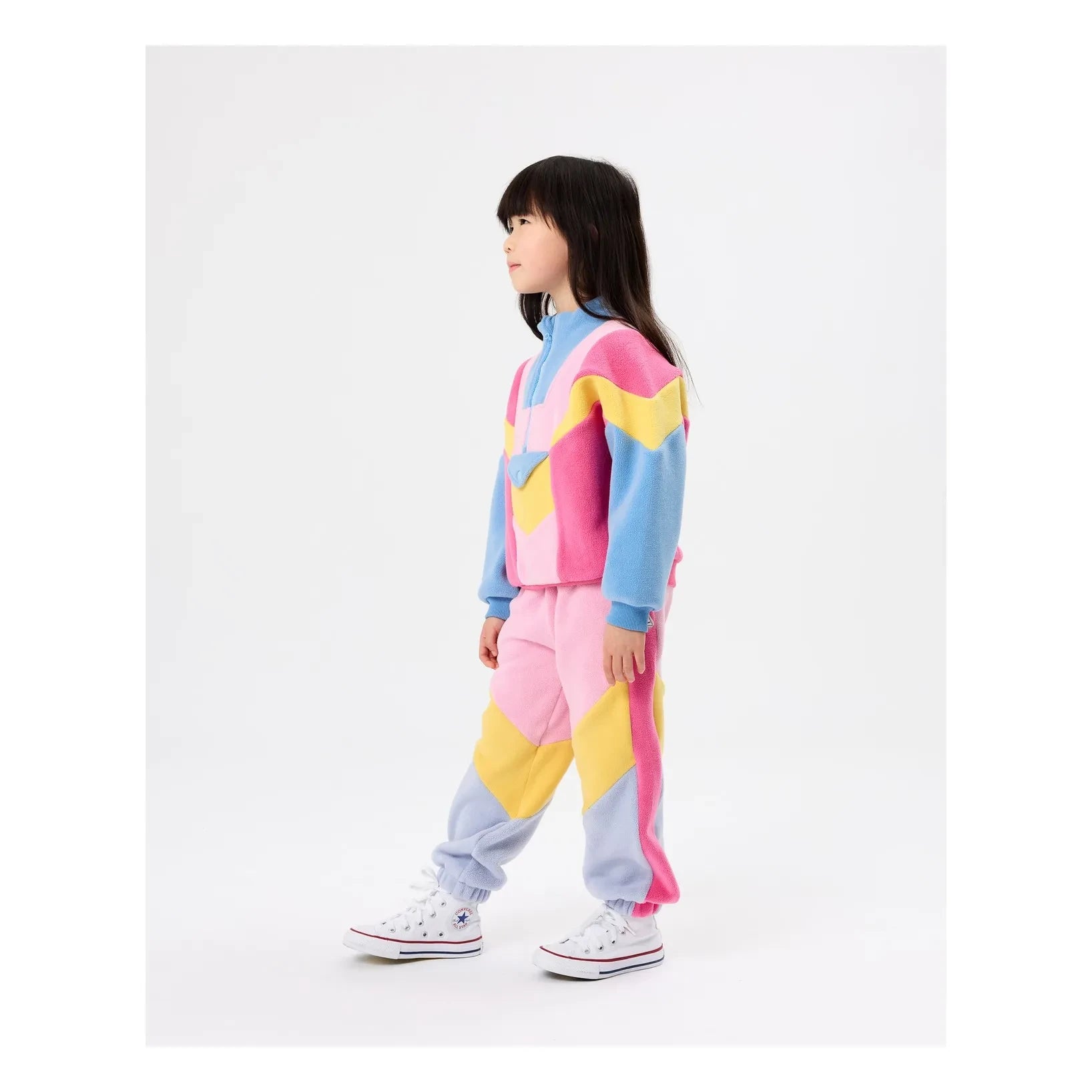 Goldie + Ace - Renk Bloklu Polar Jogger | Pembe