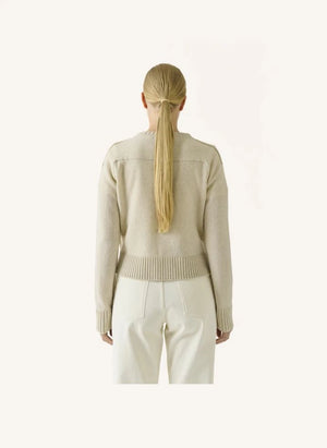 Soeur - Virginia Cardigan con lana merino | Heather beige