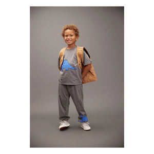 Mini Rodini - Jogger de Algodón Orgánico Dino | Gris