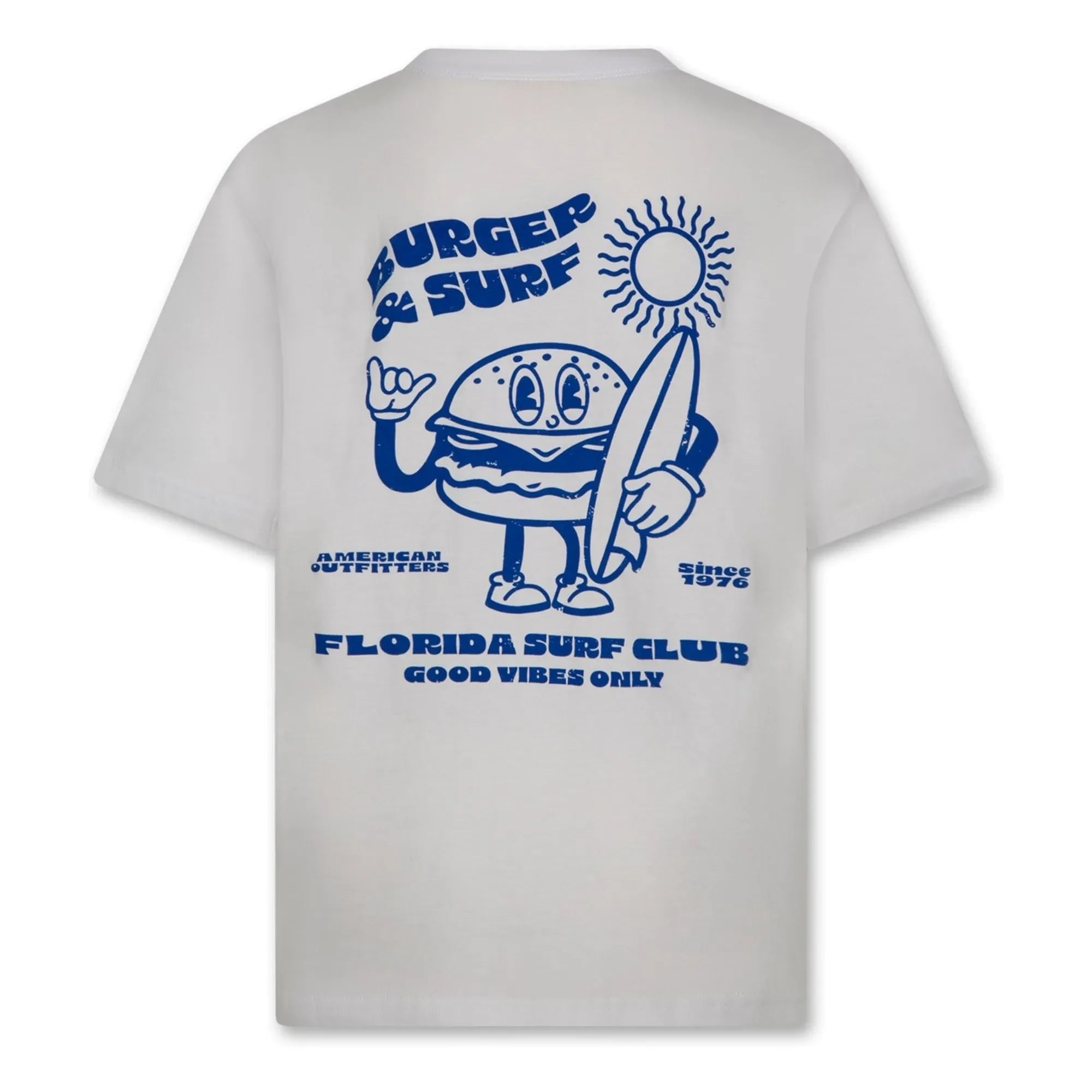 AO76 - Camiseta Silas Burger Algodón reciclado | Blanco