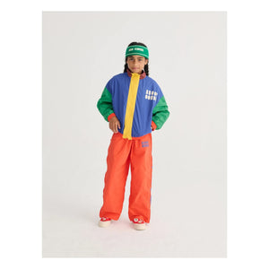 Bobo Choses - Chaqueta de chándal de fibra reciclada con bloques de color | Azul