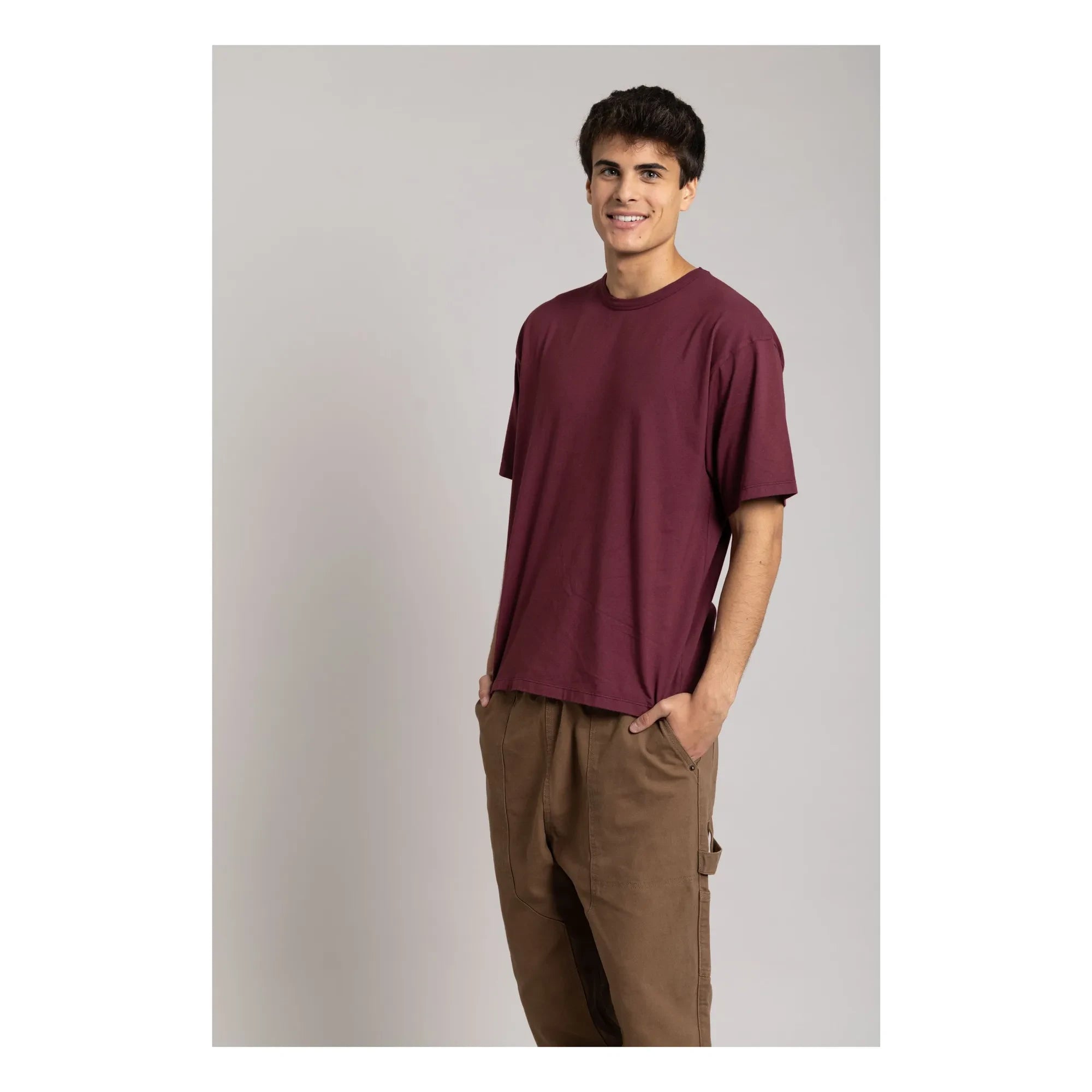 Smallable Man - Camiseta Solal de algodón orgánico | Berenjena