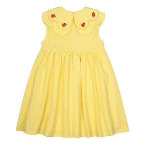 Jelly Mallow - Vestido con cuello con volantes | Amarillo