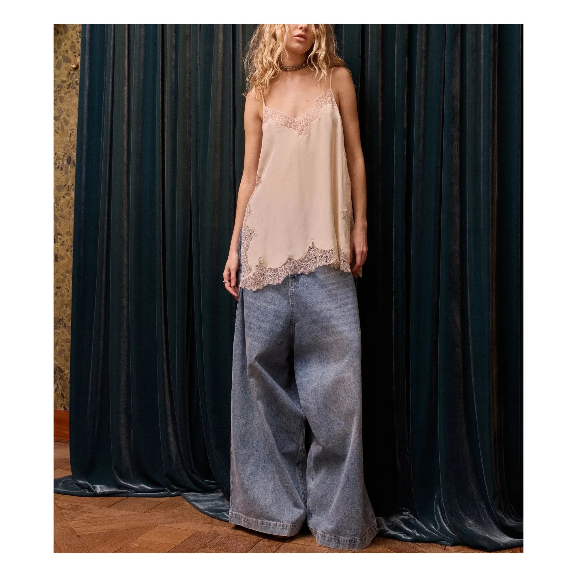 Mes Demoiselles - Camisola de seda Barry | Color nude