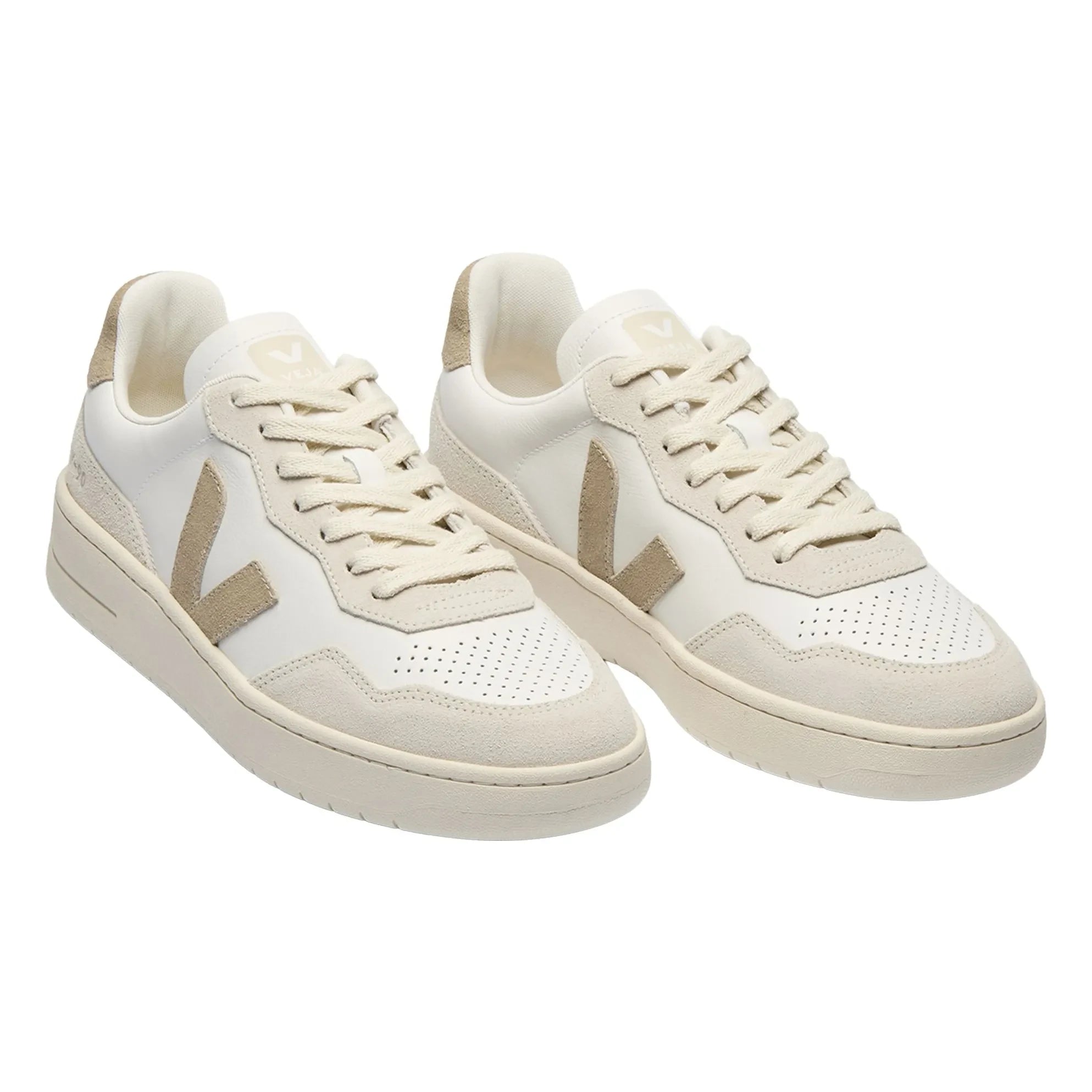 Veja - Zapatillas de piel V-90 O.T. | Marrón topo