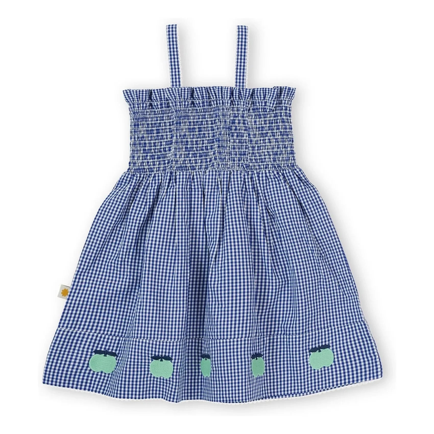 Goldie + Ace - Vestido Gingham Fruncido | Azul